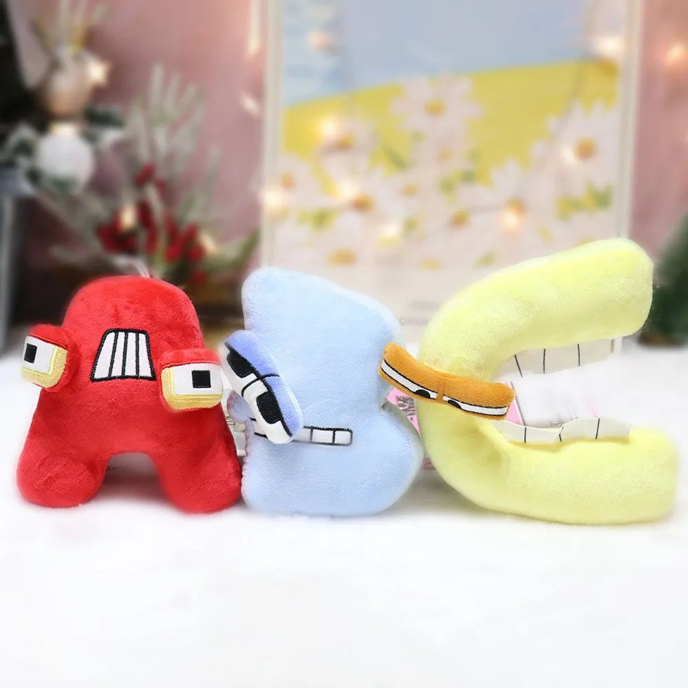 Hot Selling Puzzle Letter Plush Toys Interactive Plush Toys A-Z Letter Set Safe and Fun Children's Birthday Gift Dolls