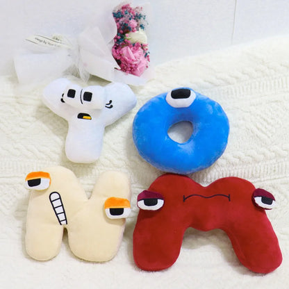 Hot Selling Puzzle Letter Plush Toys Interactive Plush Toys A-Z Letter Set Safe and Fun Children's Birthday Gift Dolls
