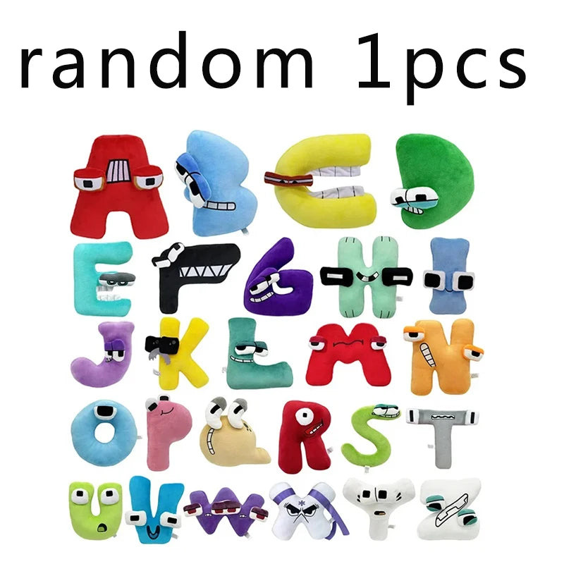 Hot Selling Puzzle Letter Plush Toys Interactive Plush Toys A-Z Letter Set Safe and Fun Children's Birthday Gift Dolls