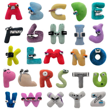 Hot Selling Puzzle Letter Plush Toys Interactive Plush Toys A-Z Letter Set Safe and Fun Children's Birthday Gift Dolls